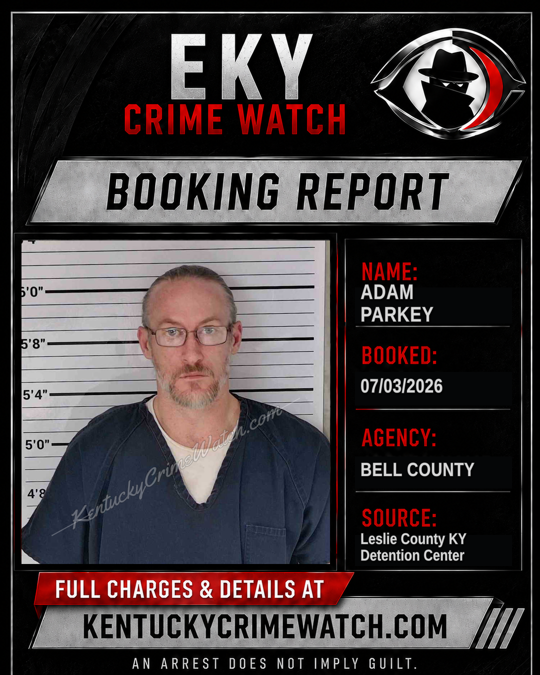 ADAM PARKEY booking image
