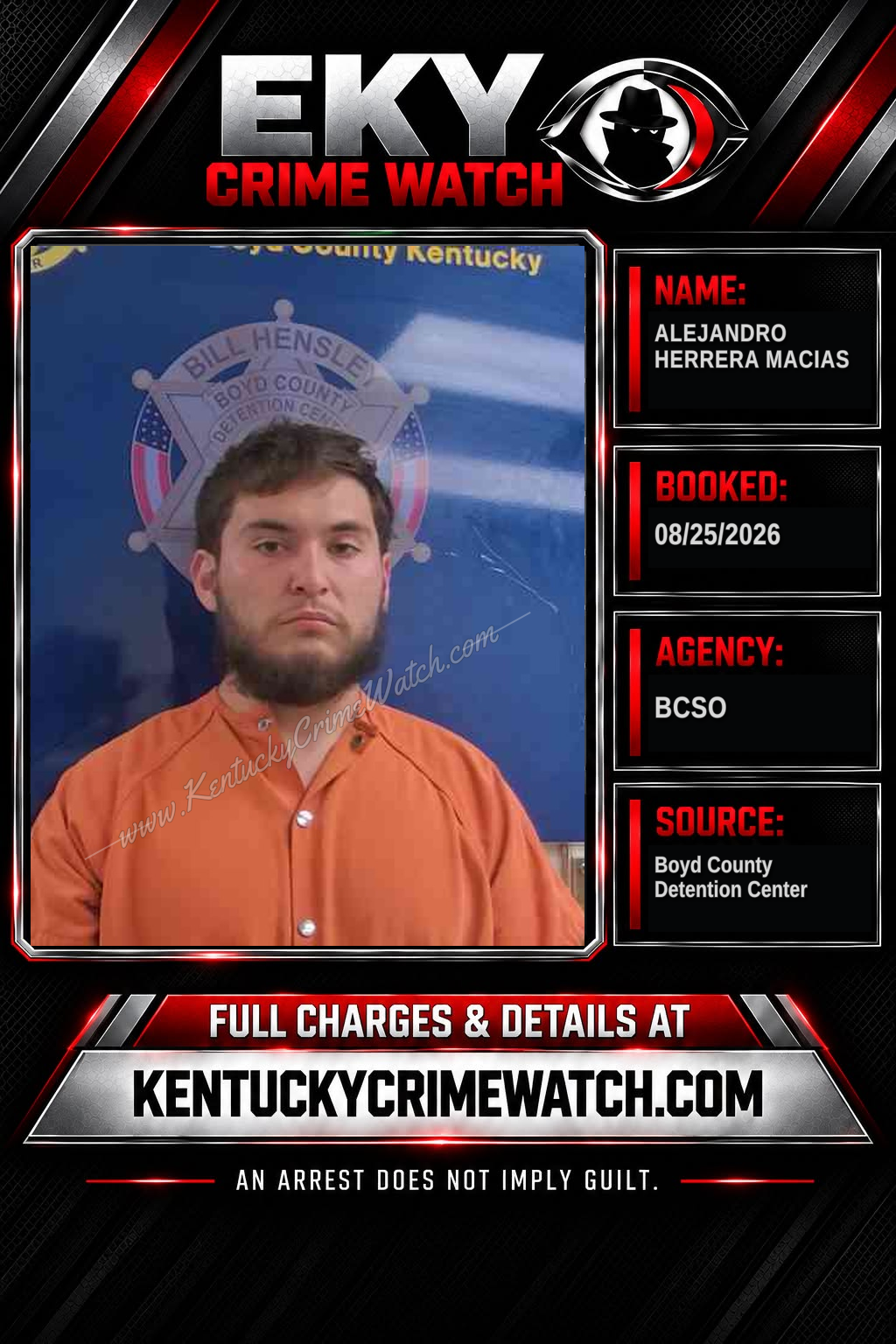 ALEJANDRO HERRERA MACIAS booking image