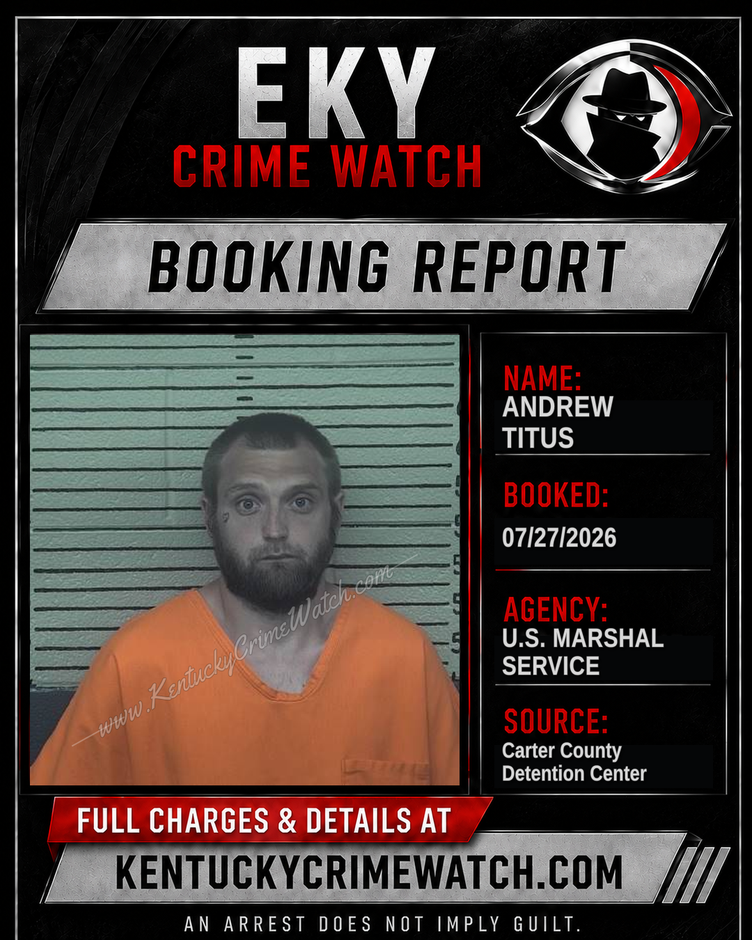 ANDREW TITUS booking report card