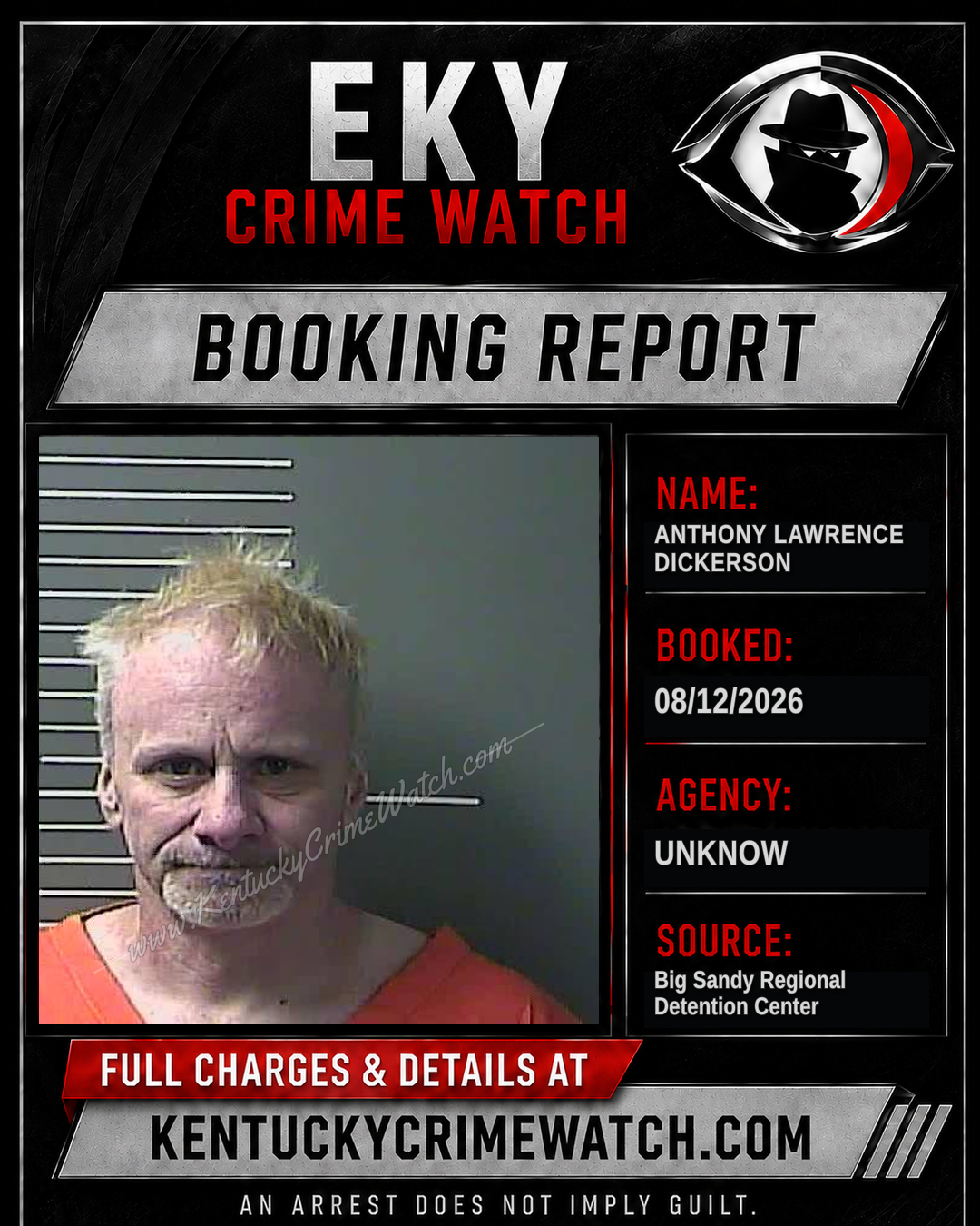 ANTHONY Lawrence DICKERSON booking image