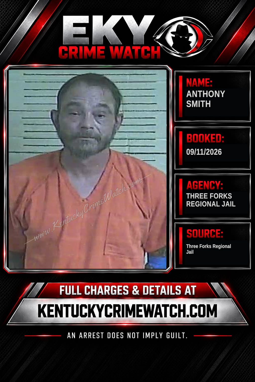 Anthony Smith booking image