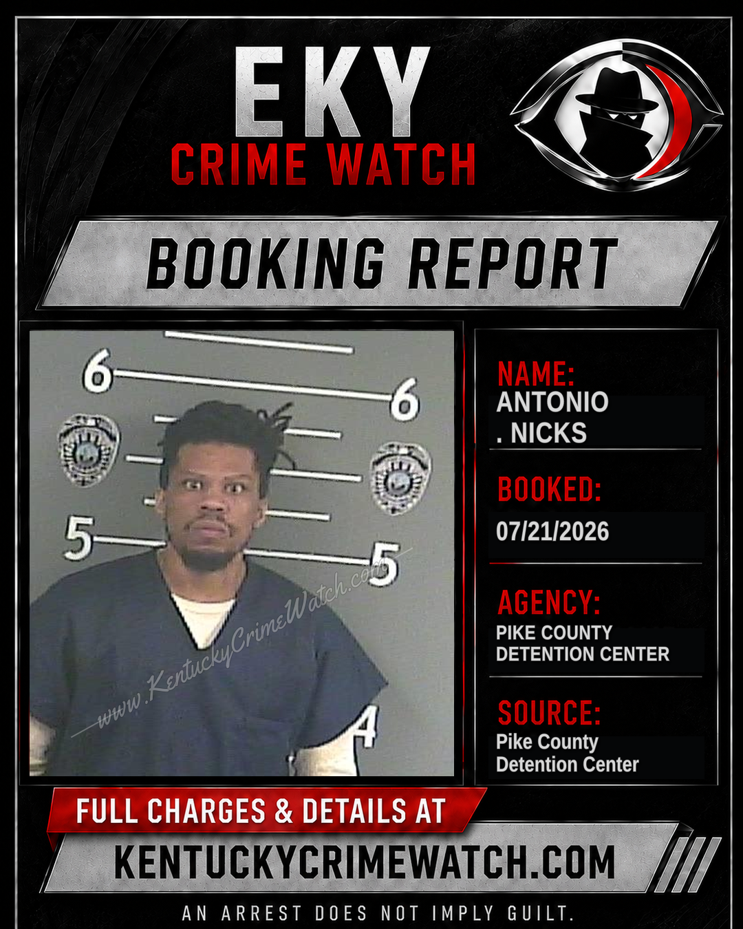 ANTONIO . NICKS booking image