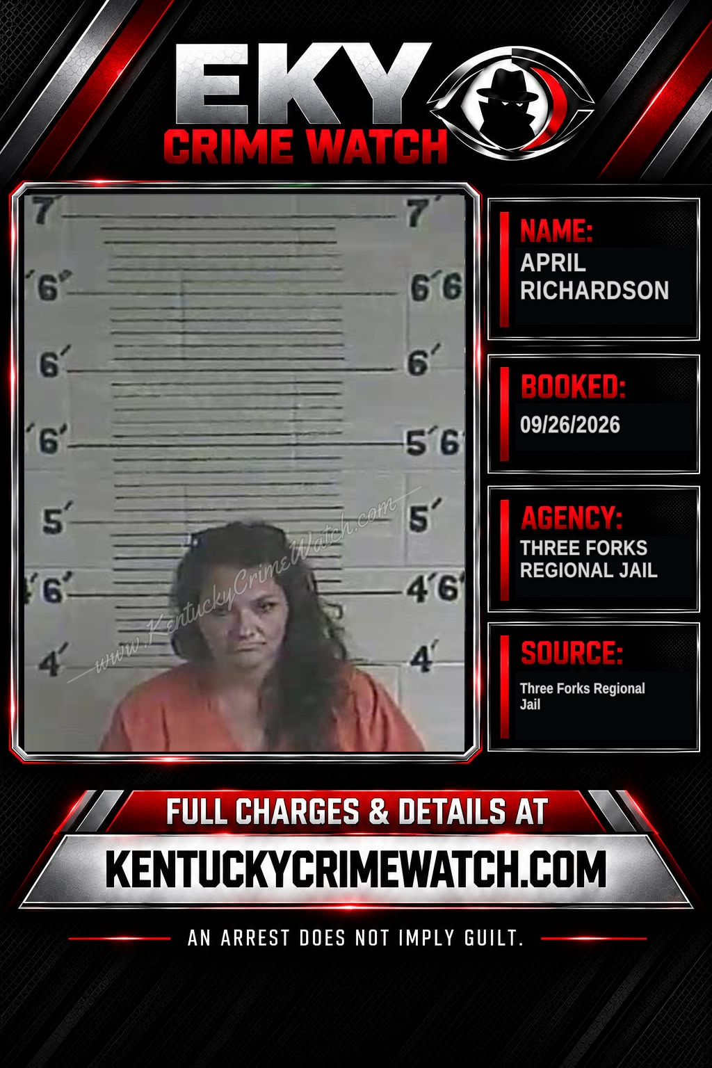 April Richardson booking image