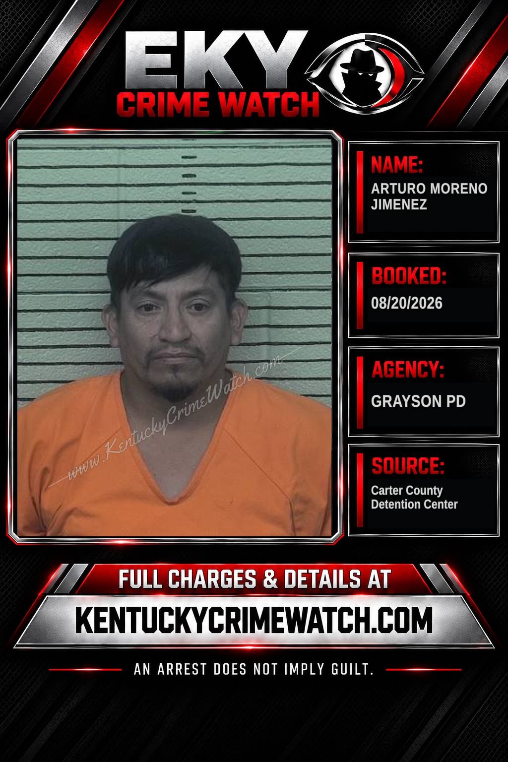 ARTURO MORENO JIMENEZ booking image