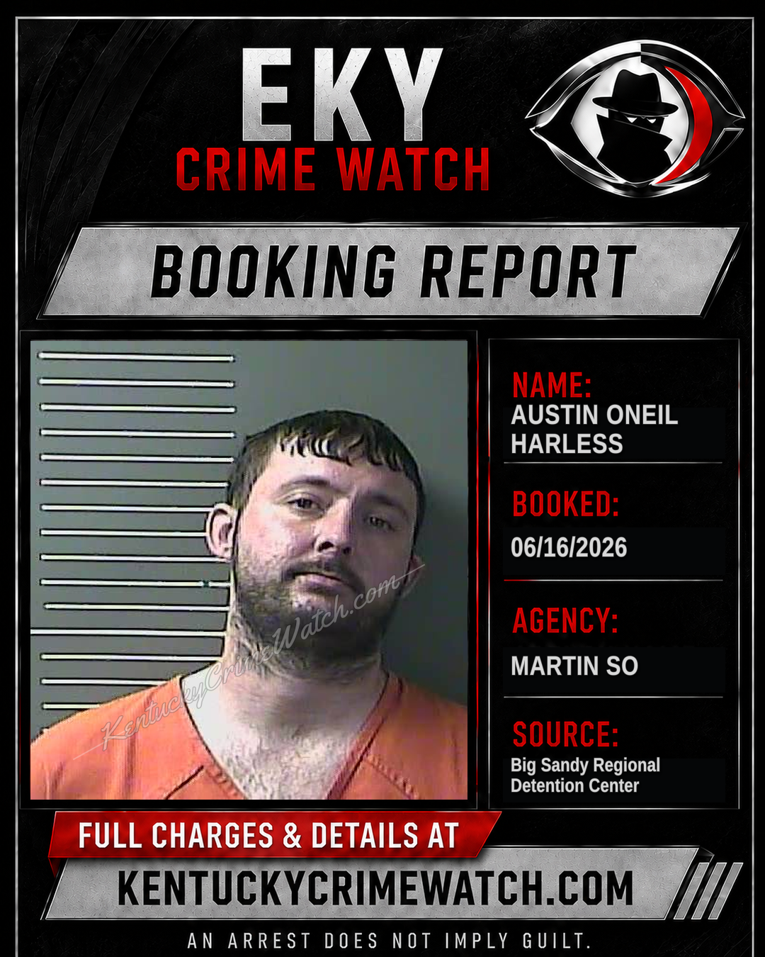 AUSTIN ONEIL HARLESS booking image
