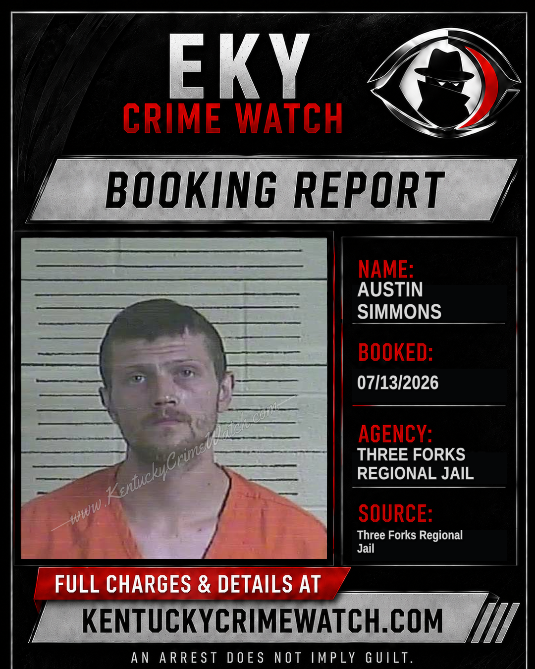 Austin Simmons booking image