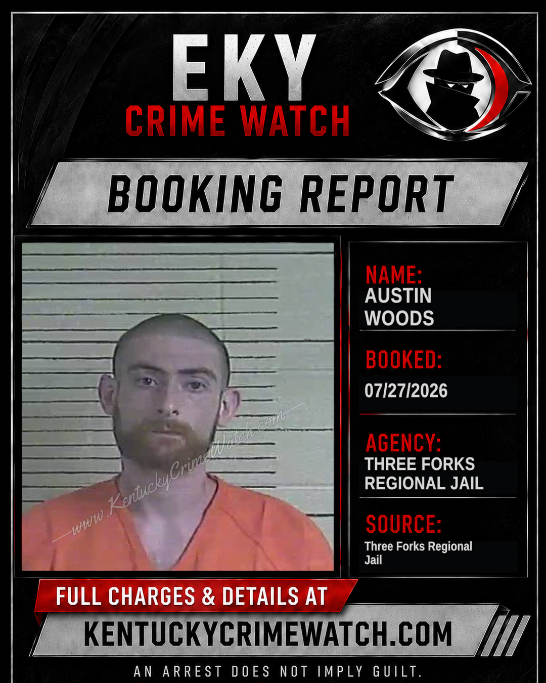 Austin Woods booking image