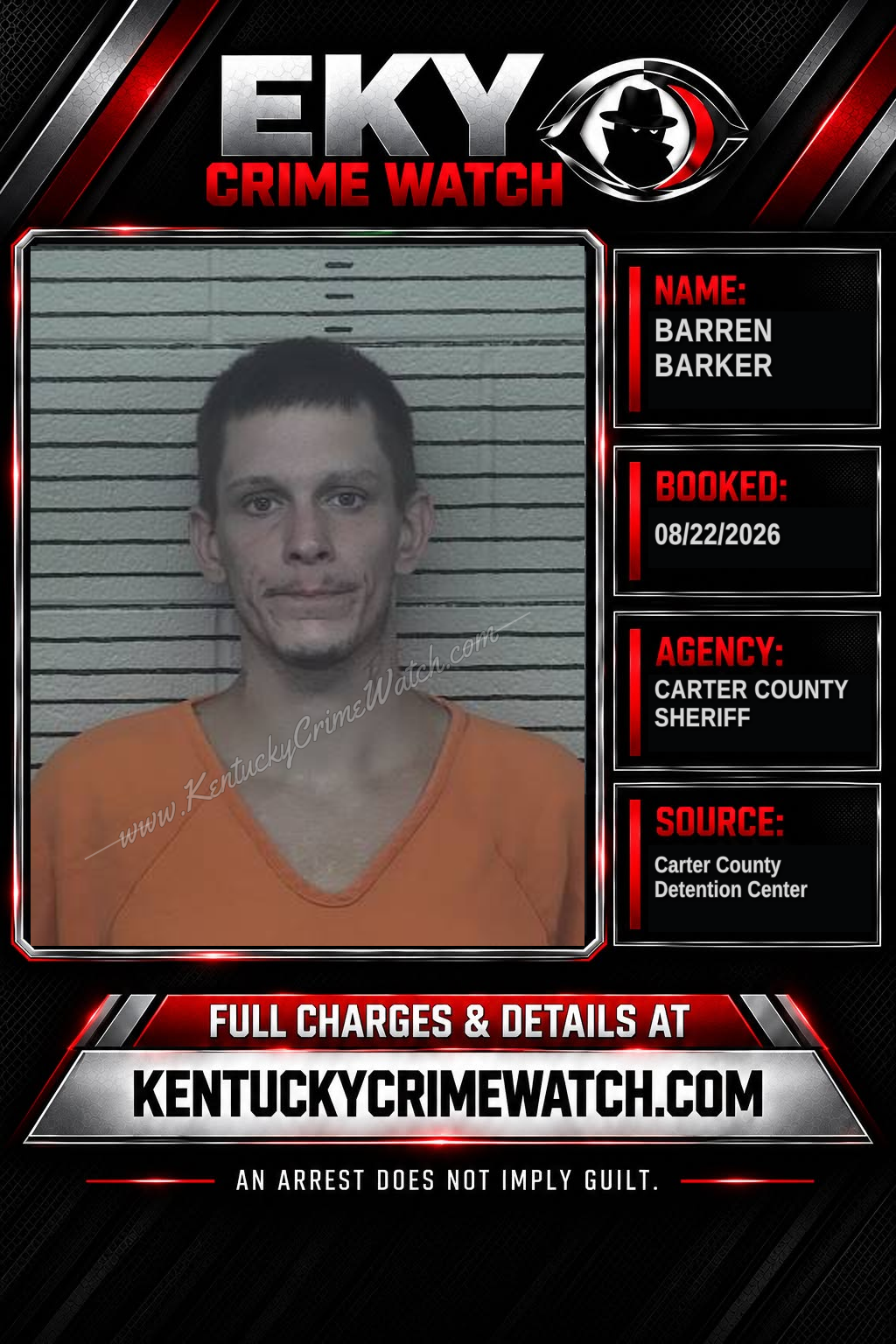 BARREN BARKER booking image
