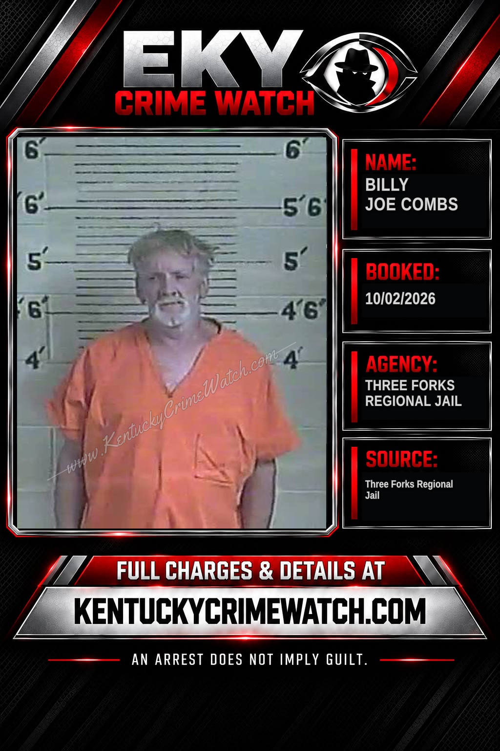 Billy Joe Combs booking image