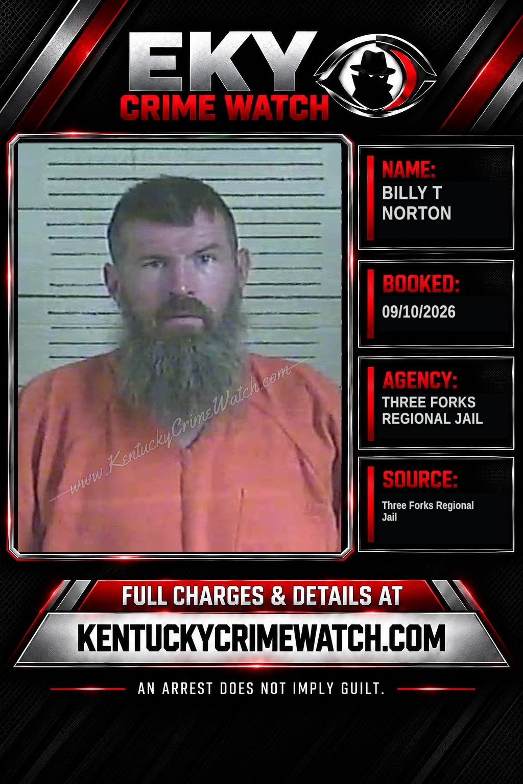 Billy T Norton booking image