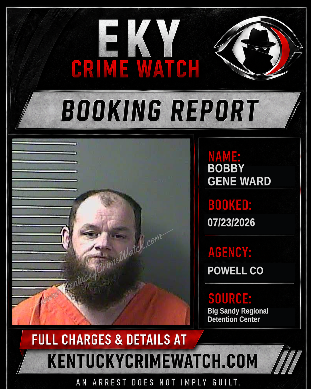 BOBBY GENE WARD booking image