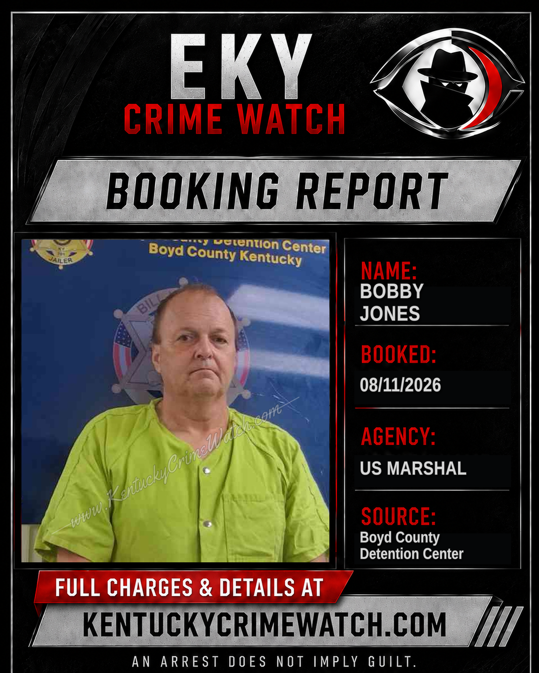 BOBBY JONES booking image