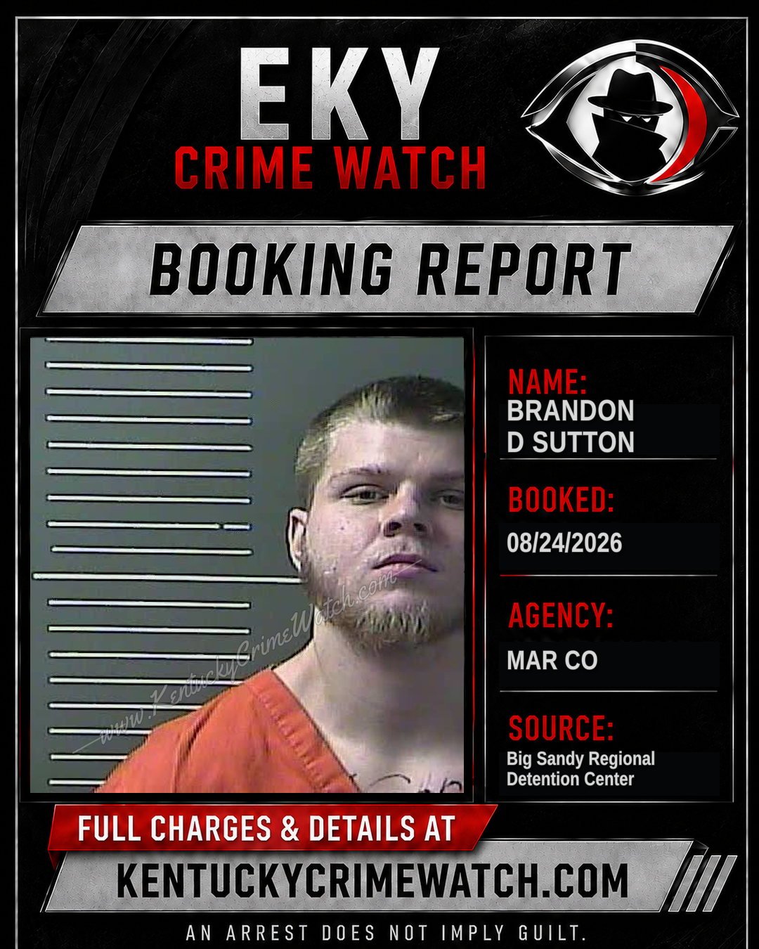 BRANDON D SUTTON booking image