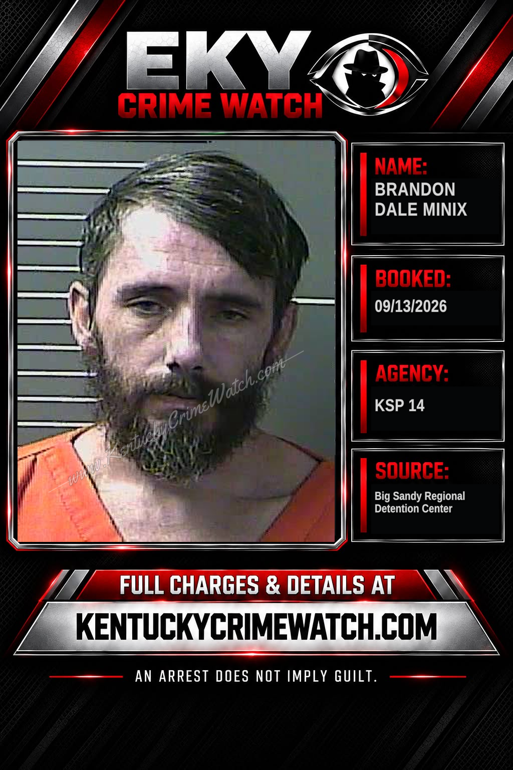 BRANDON DALE MINIX booking image