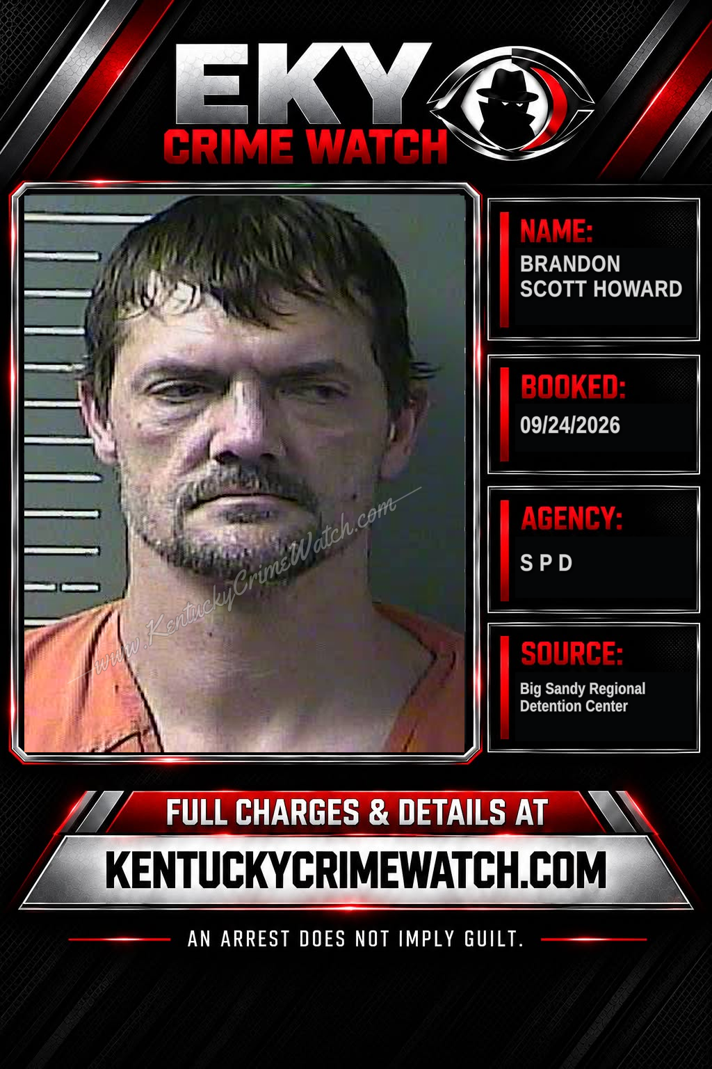BRANDON SCOTT HOWARD booking image