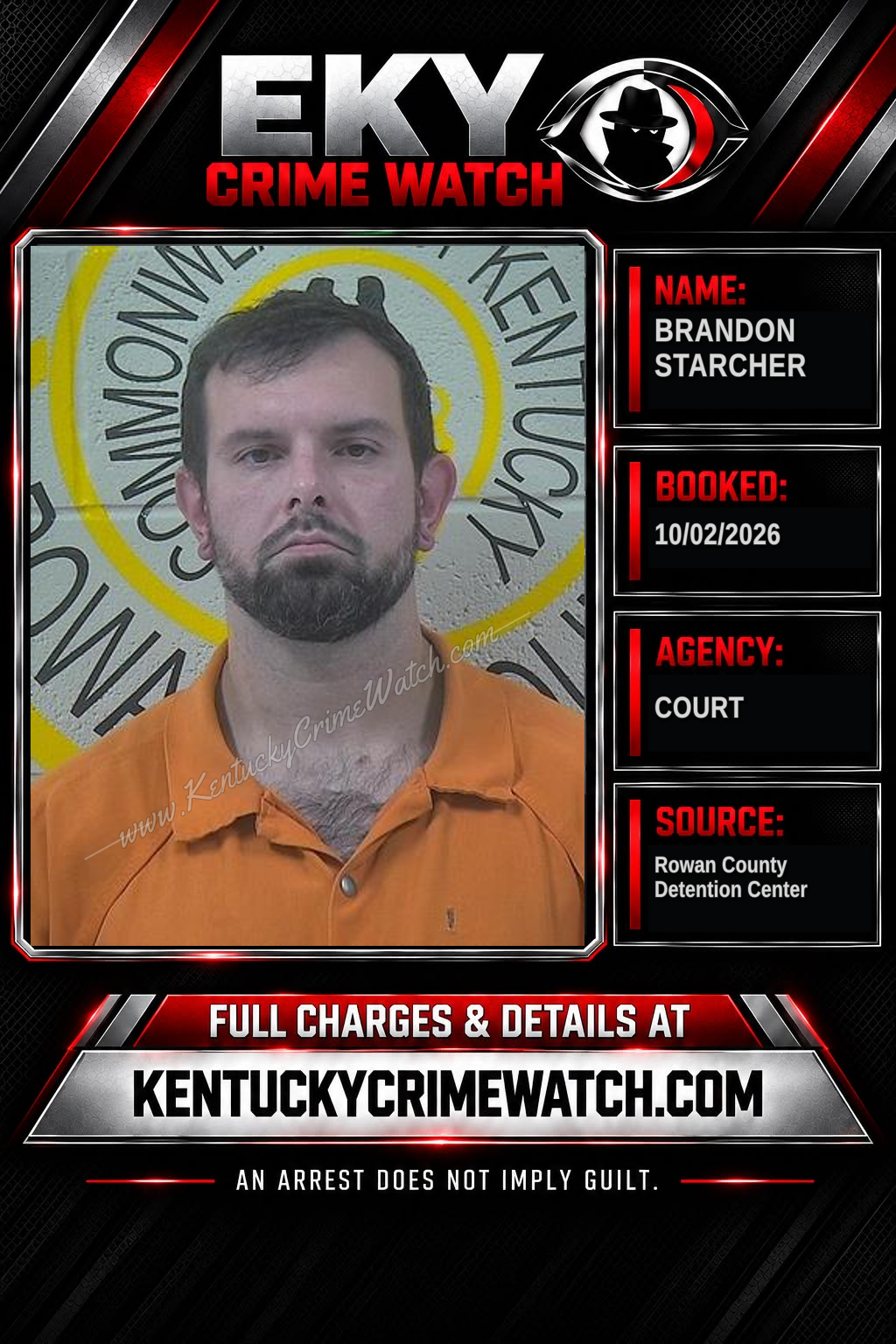 BRANDON STARCHER booking image