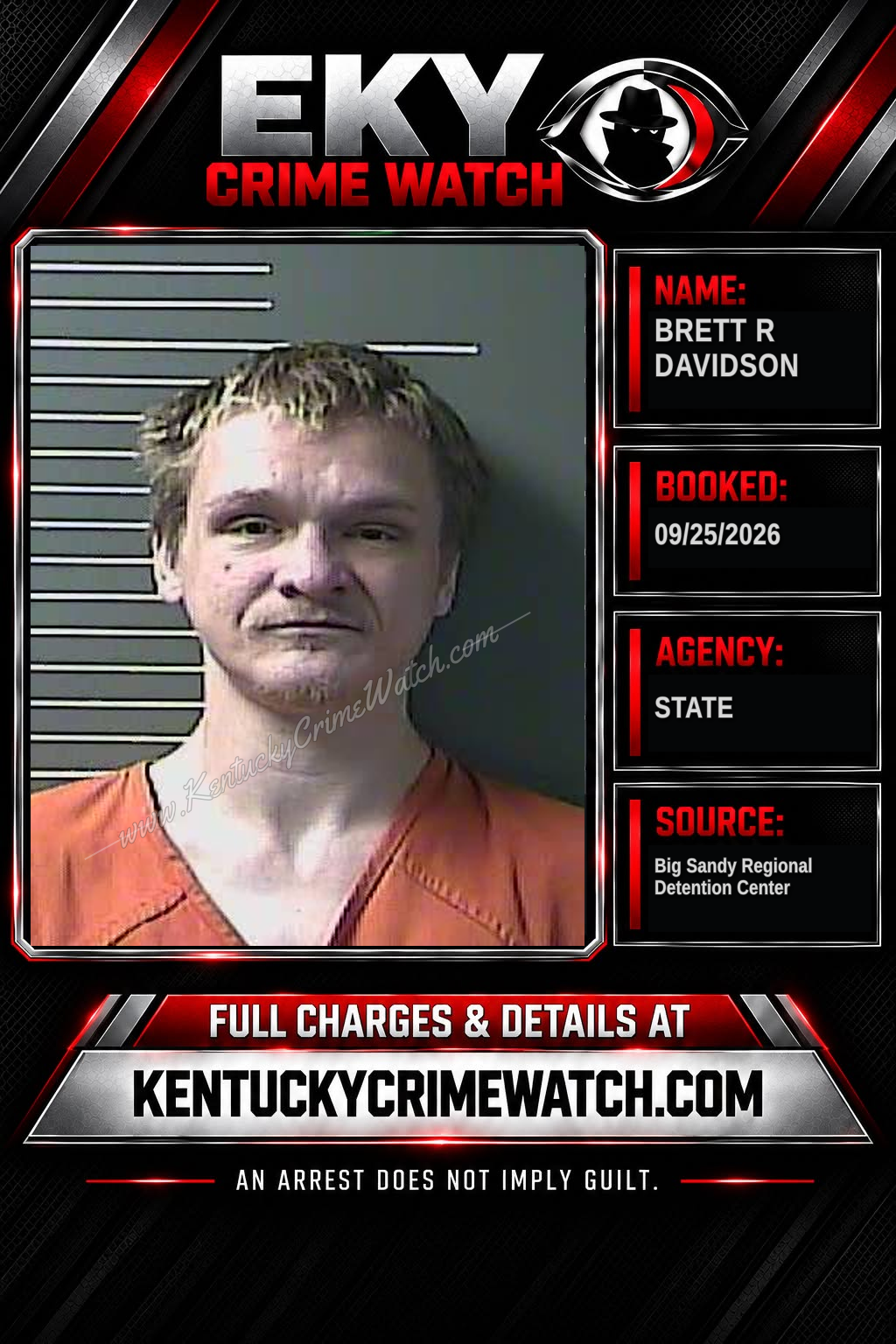BRETT R DAVIDSON booking image