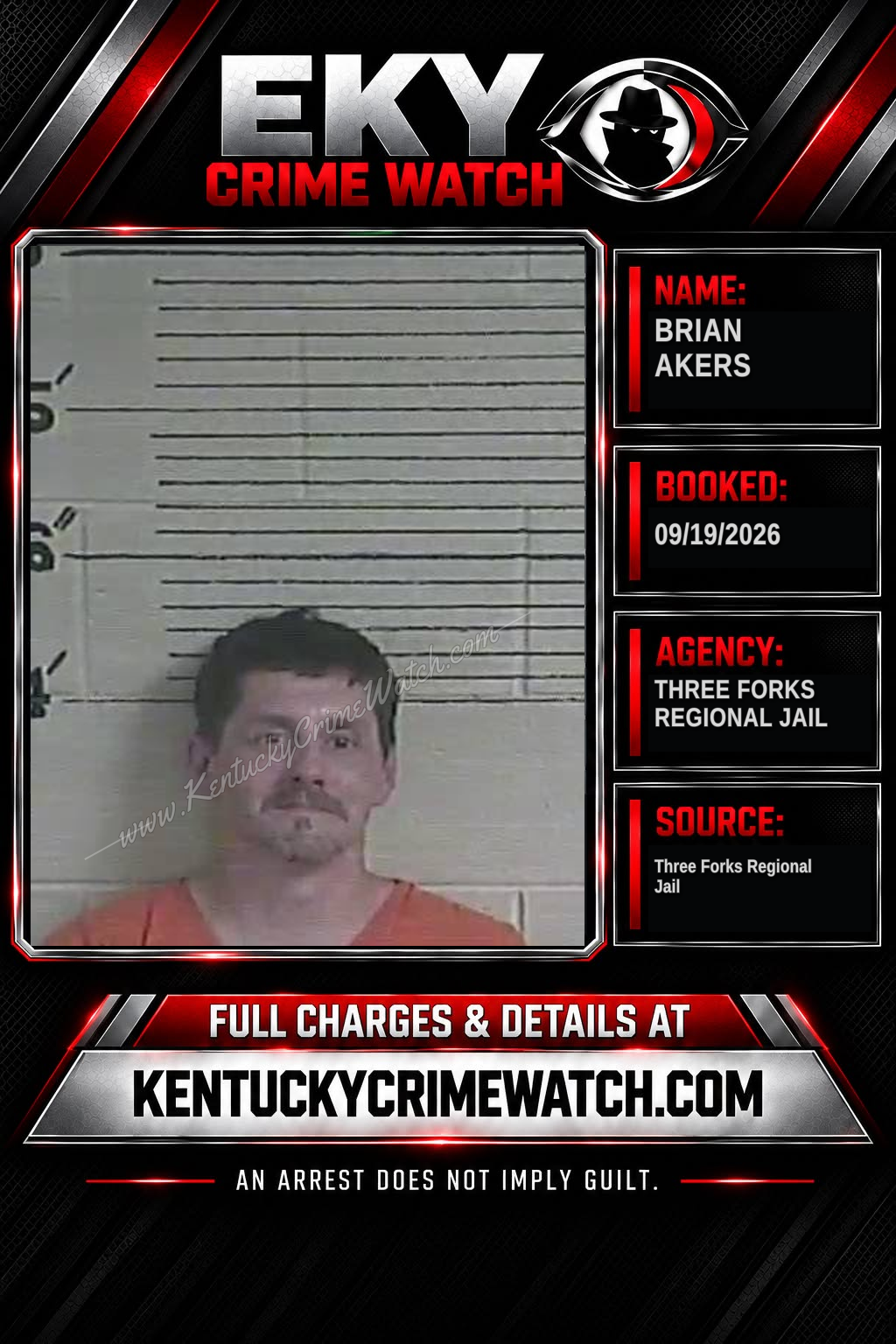 Brian Akers booking image