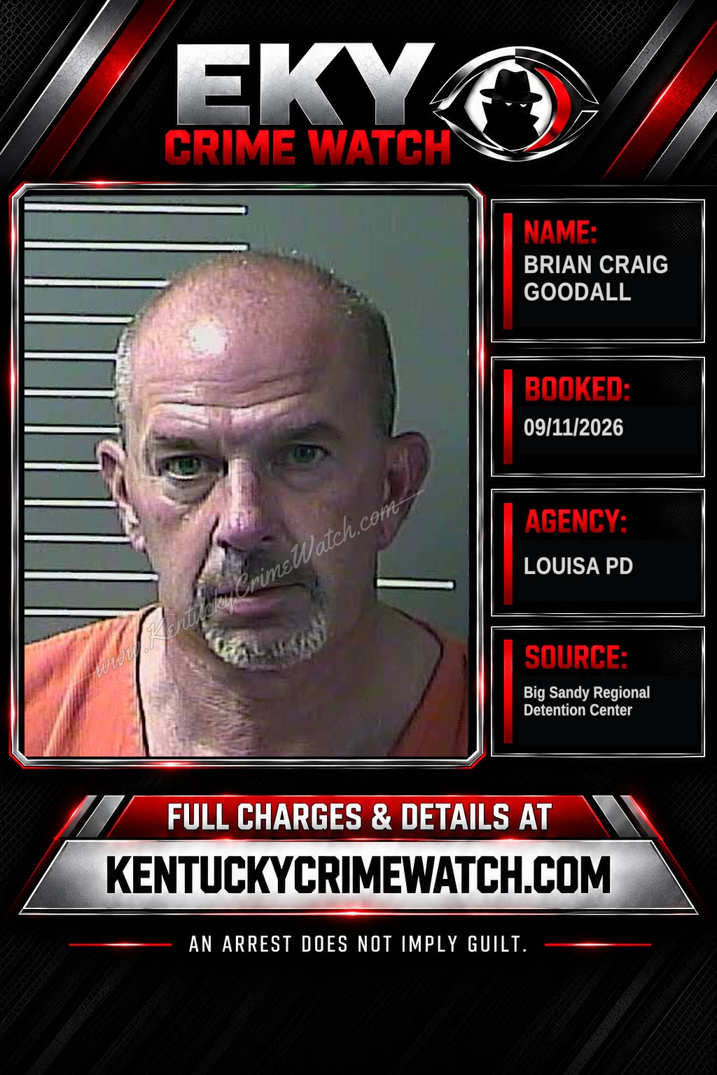 BRIAN CRAIG GOODALL booking image
