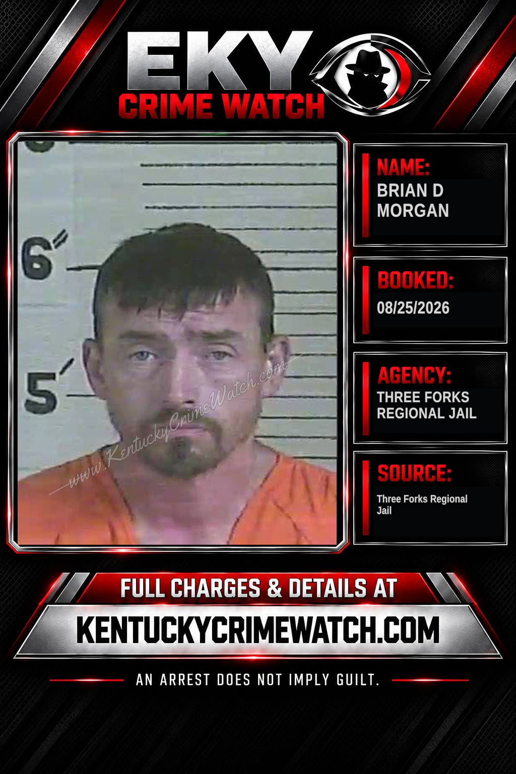 Brian D Morgan booking image