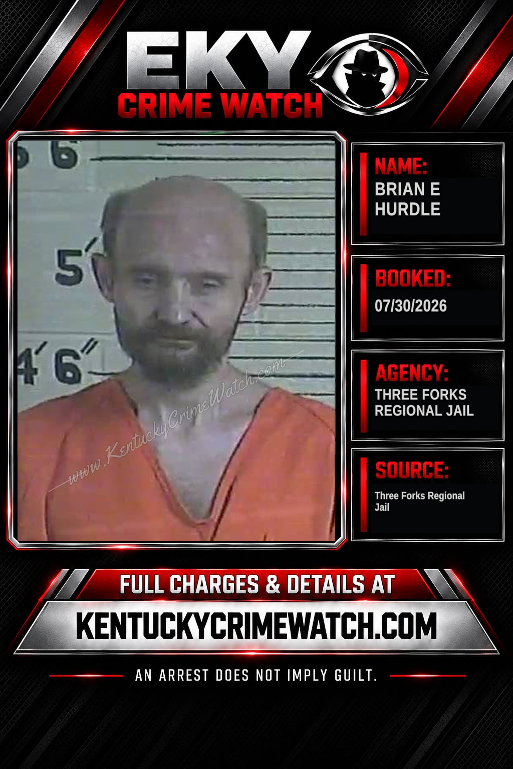 Brian E Hurdle booking image