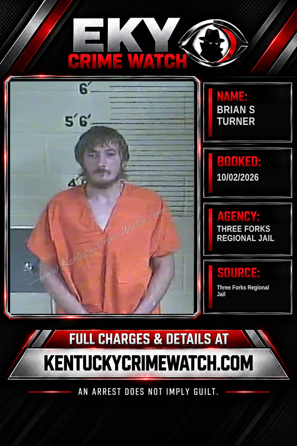 Brian S Turner booking image
