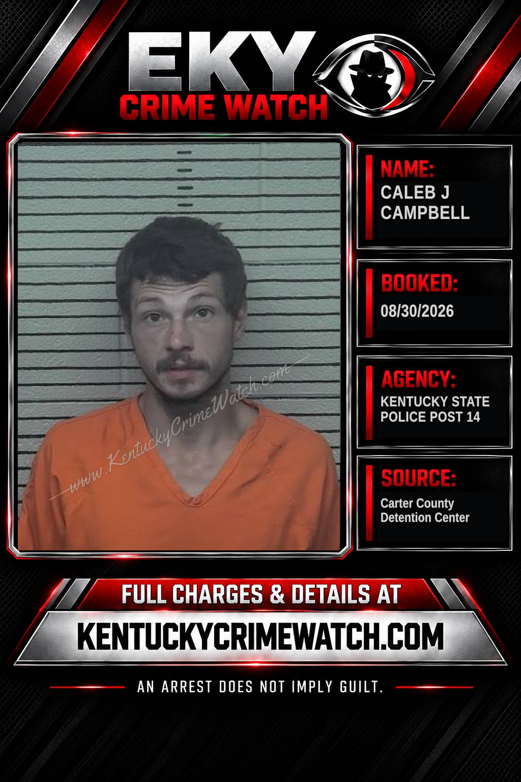 CALEB J CAMPBELL booking image