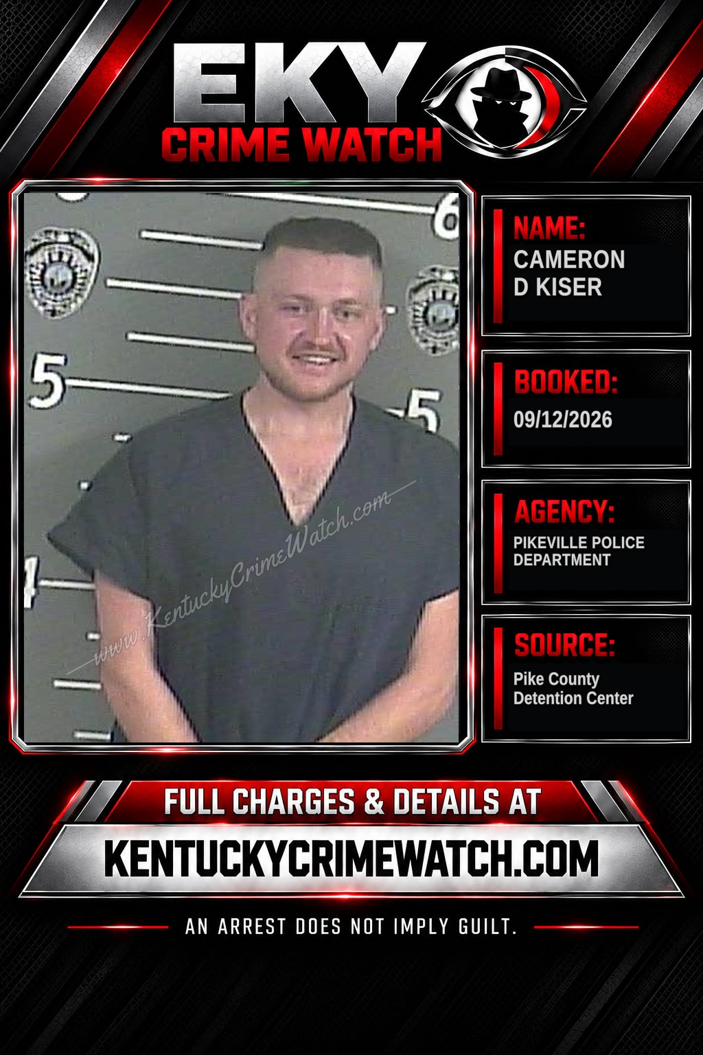 CAMERON D KISER booking image