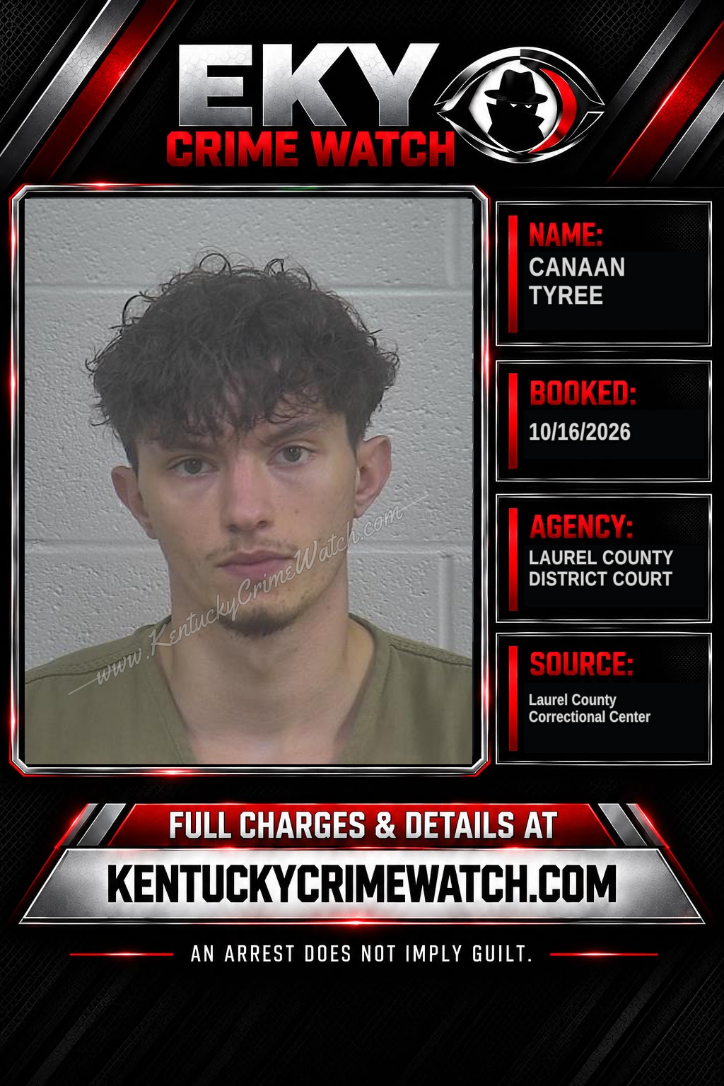 CANAAN TYREE booking report card