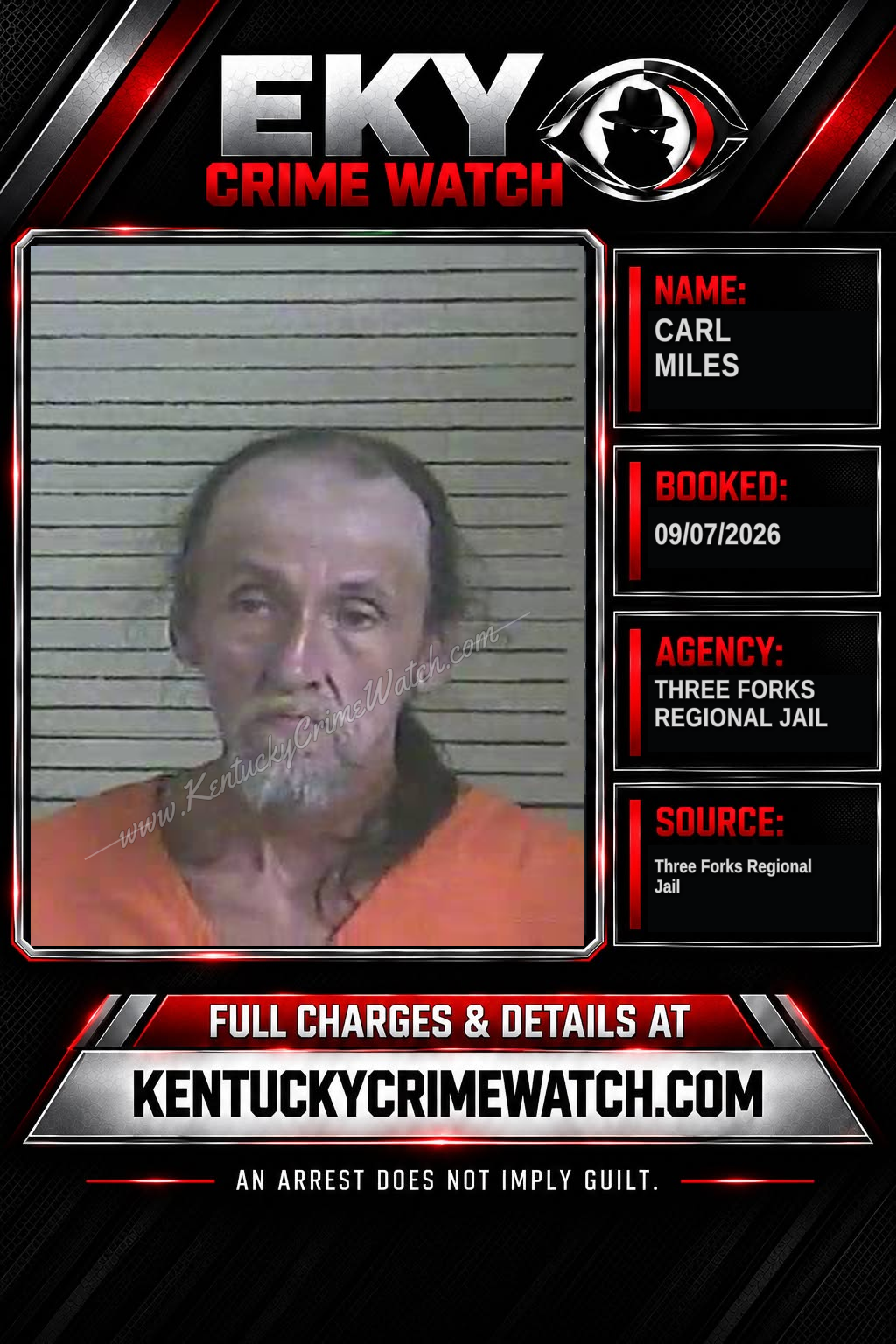 Carl Miles booking image