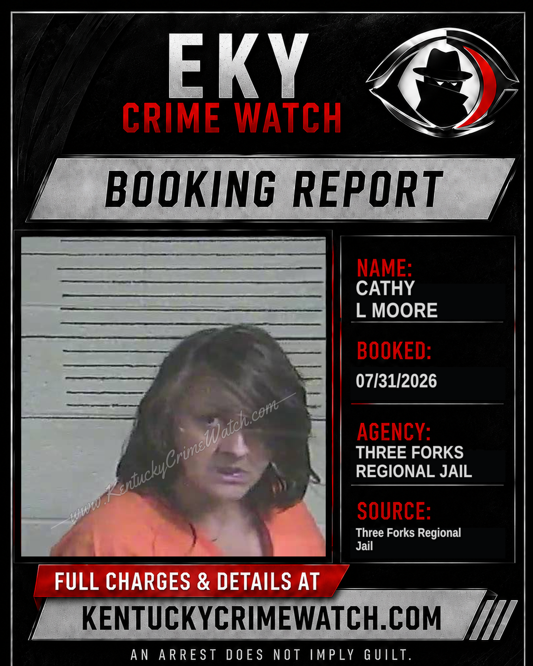 Cathy L Moore booking image