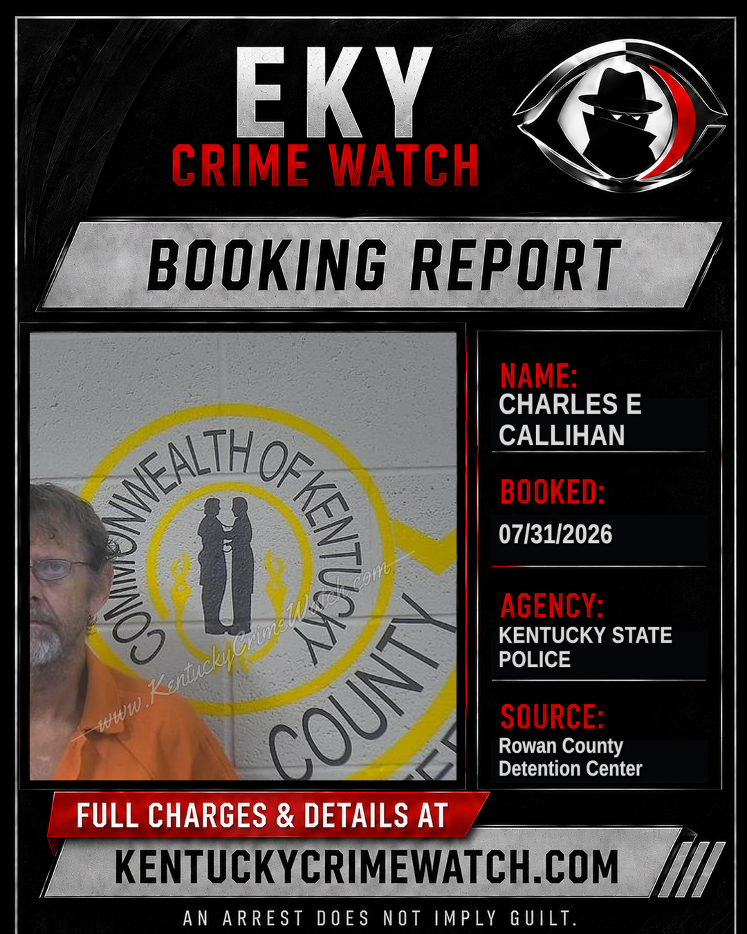 CHARLES E CALLIHAN booking image