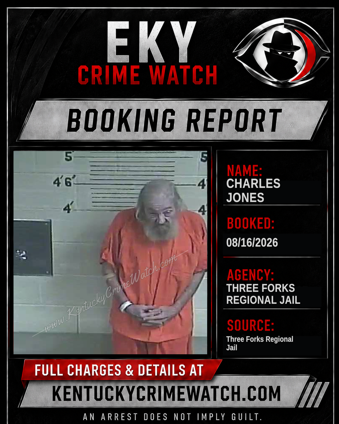 Charles Jones booking image