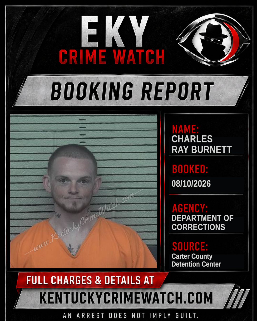 CHARLES RAY BURNETT booking image