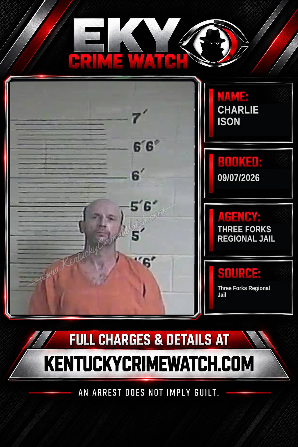 Charlie Ison booking image