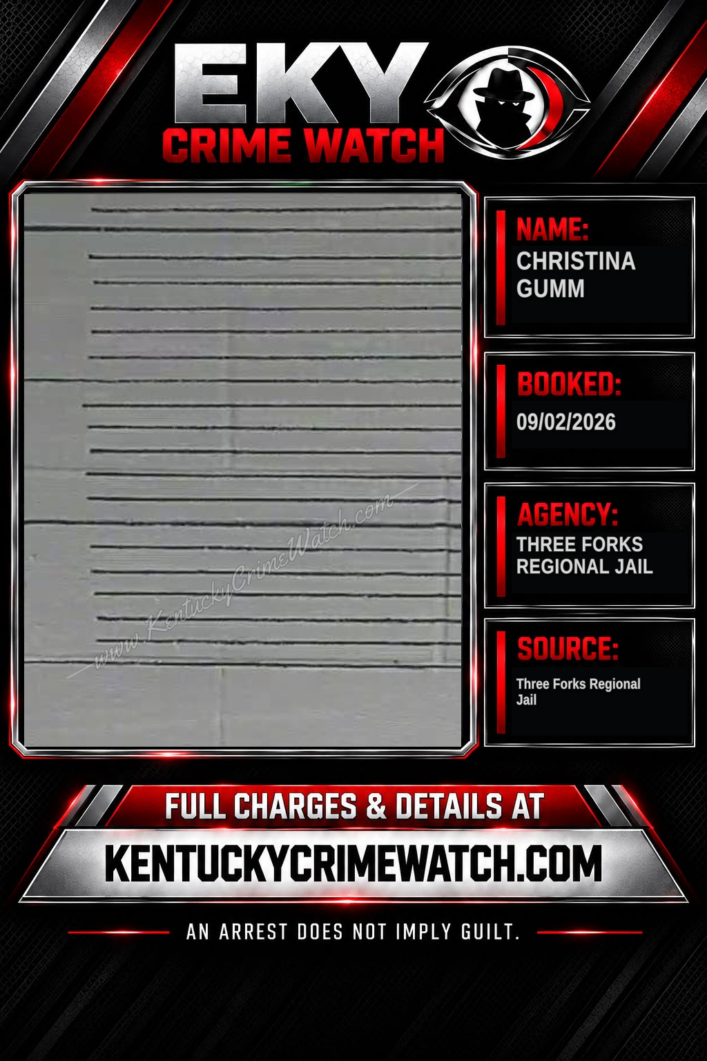 Christina Gumm booking image