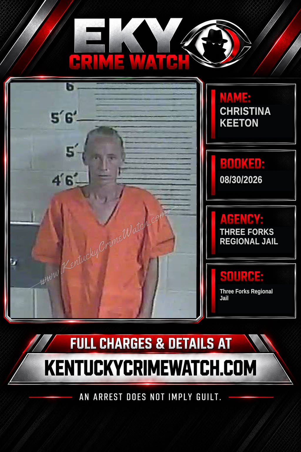 Christina Keeton booking image