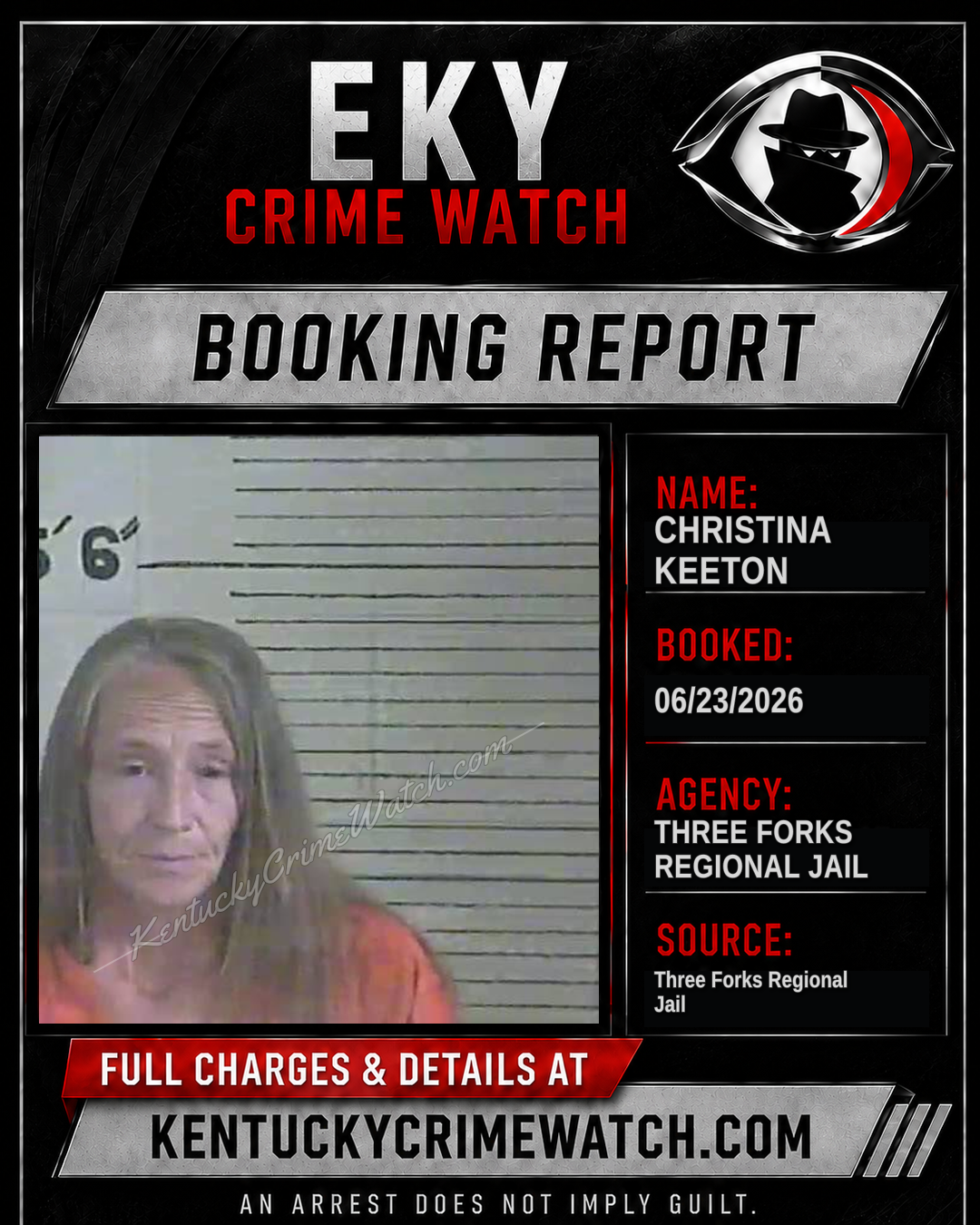 Christina Keeton booking image