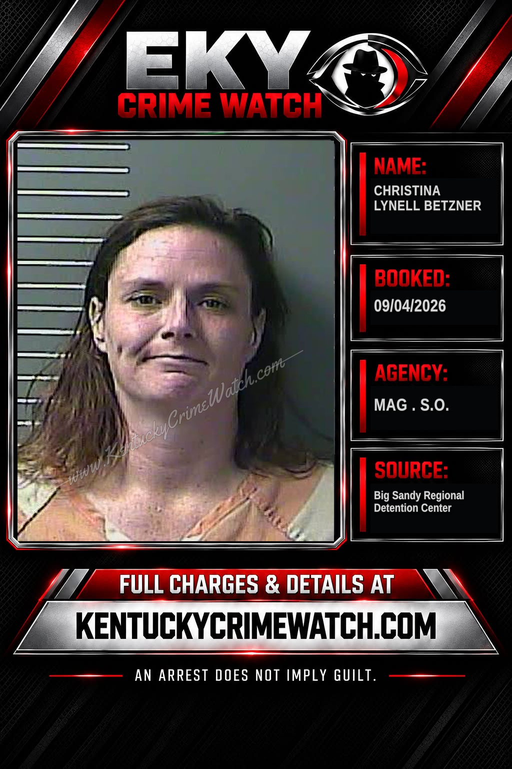CHRISTINA LYNELL BETZNER booking image