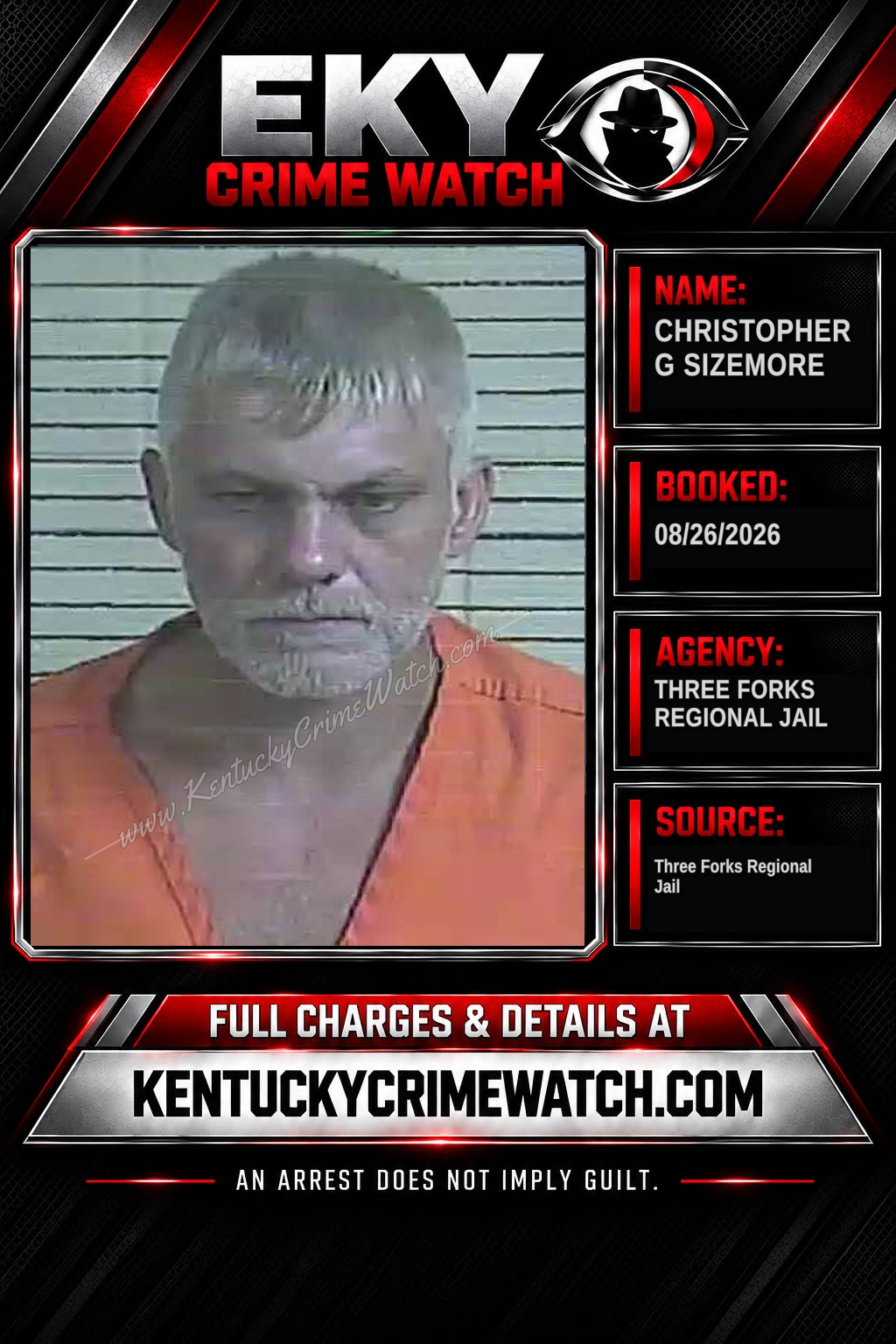 Christopher G Sizemore booking image