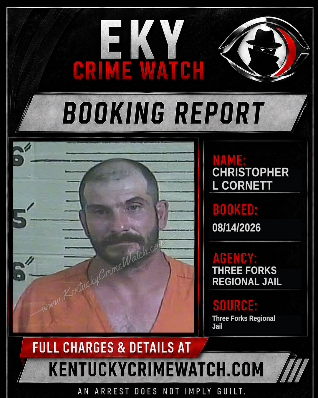 Christopher L Cornett booking image