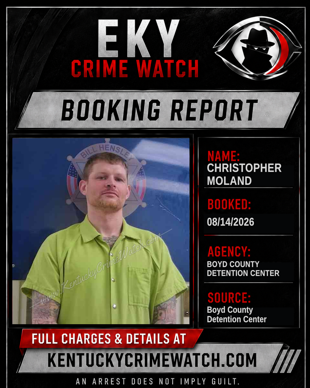 CHRISTOPHER MOLAND booking image
