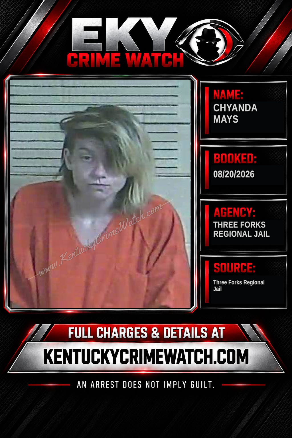 Chyanda Mays booking image