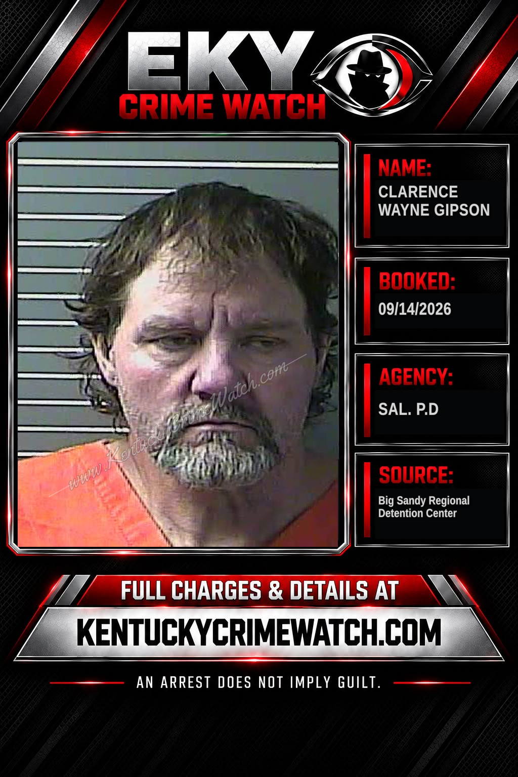CLARENCE WAYNE GIPSON booking image