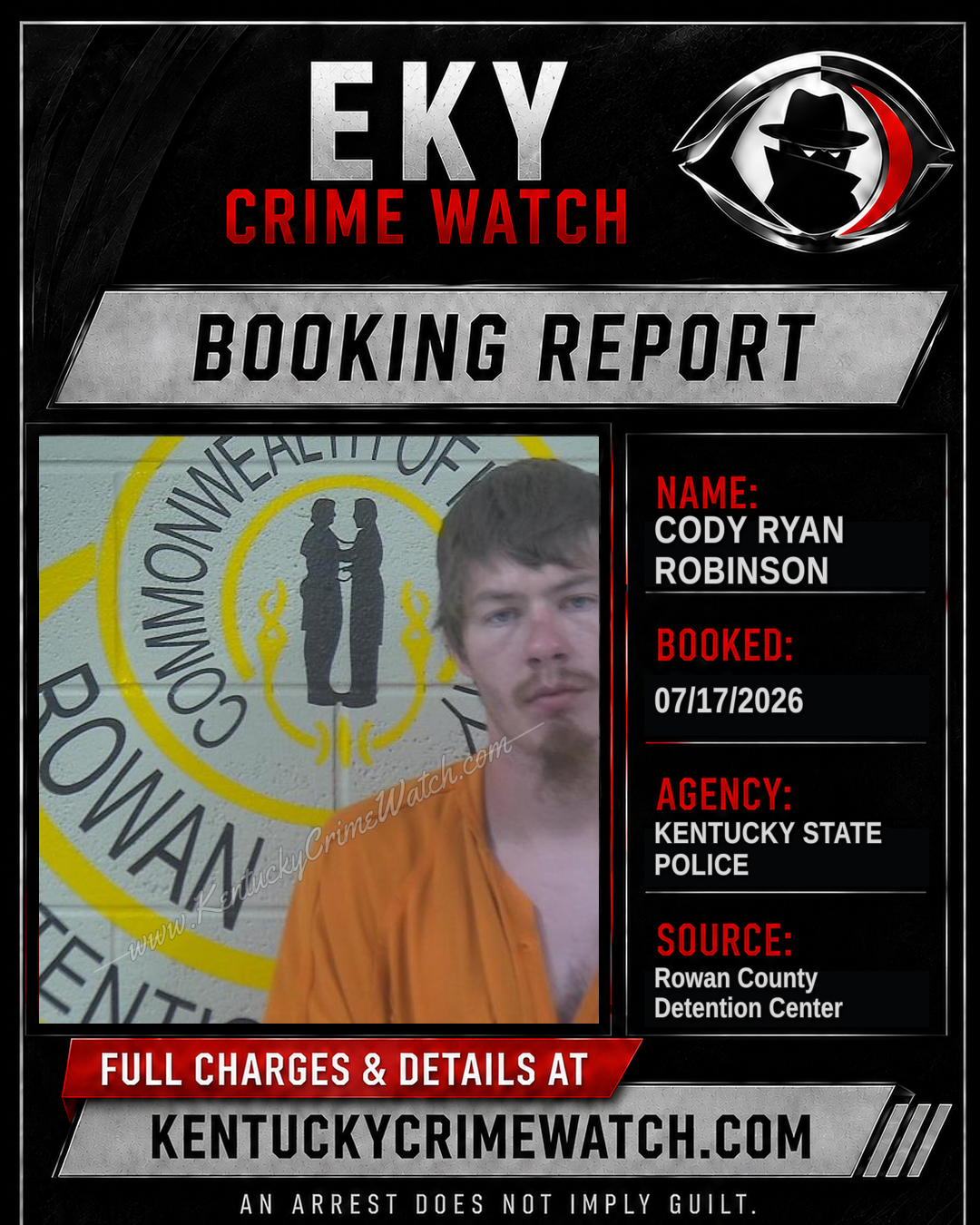 CODY RYAN ROBINSON booking image