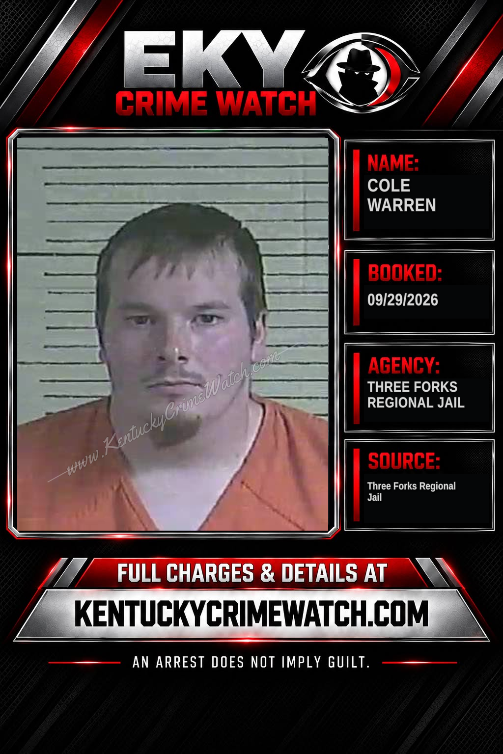 Cole Warren booking image