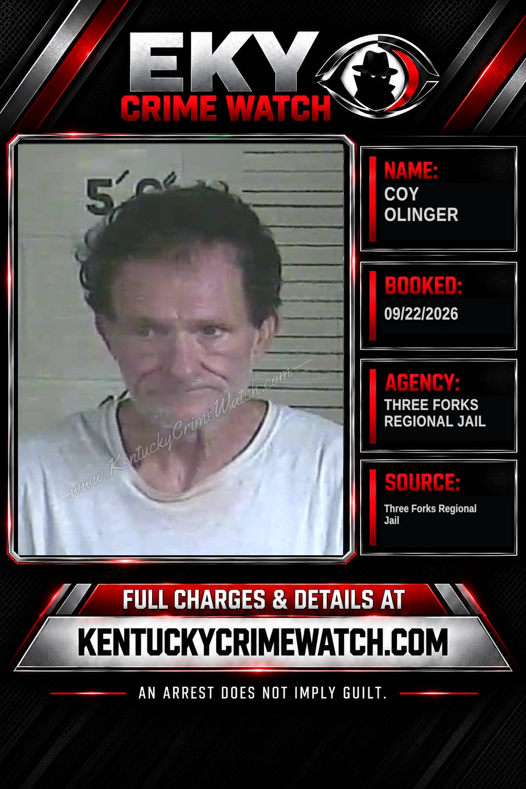 Coy Olinger booking image