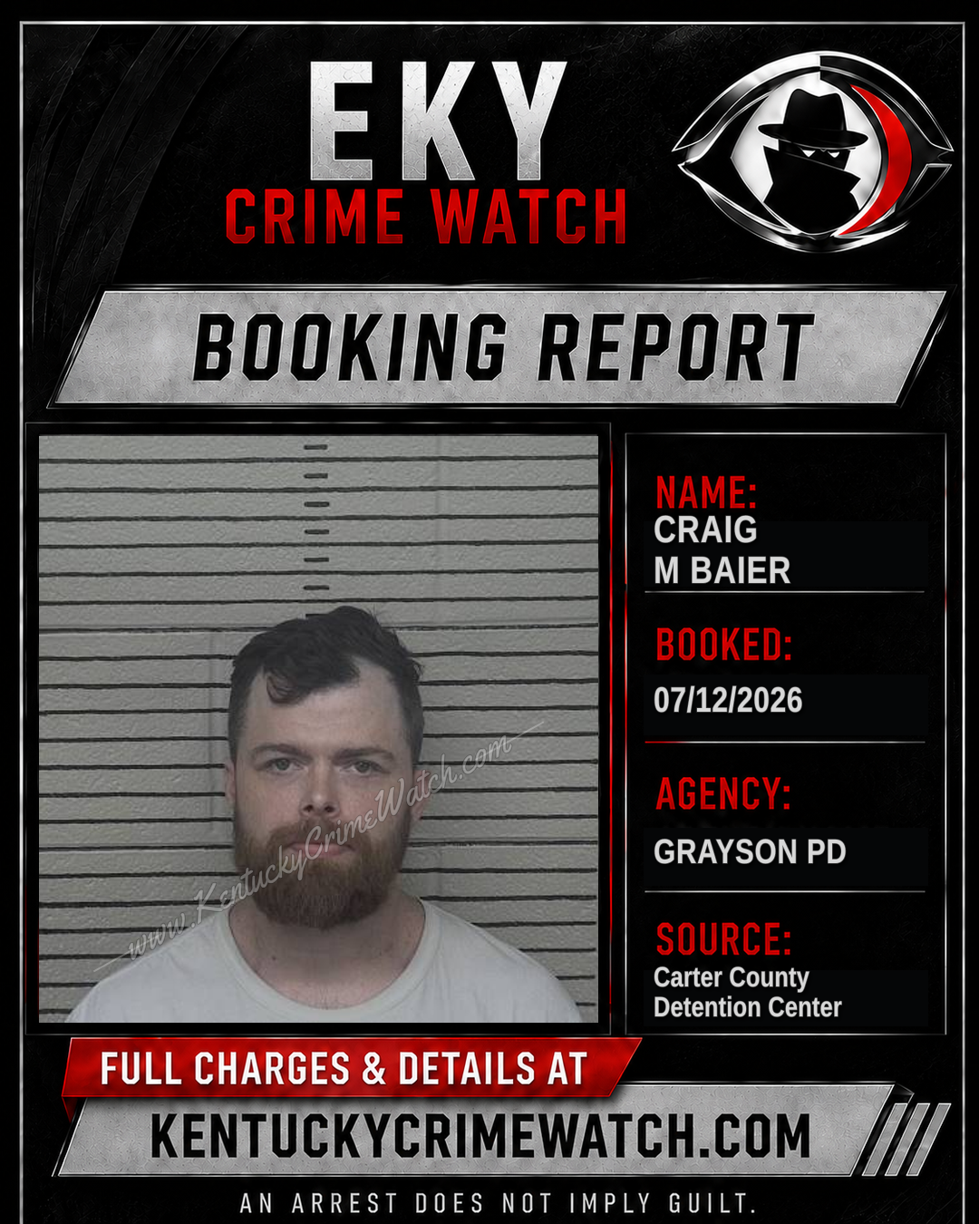 CRAIG M BAIER booking image
