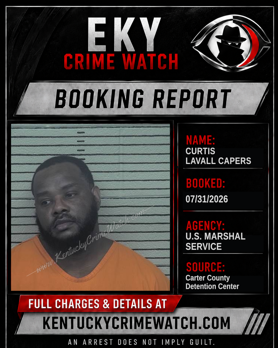 CURTIS LAVALL CAPERS booking image