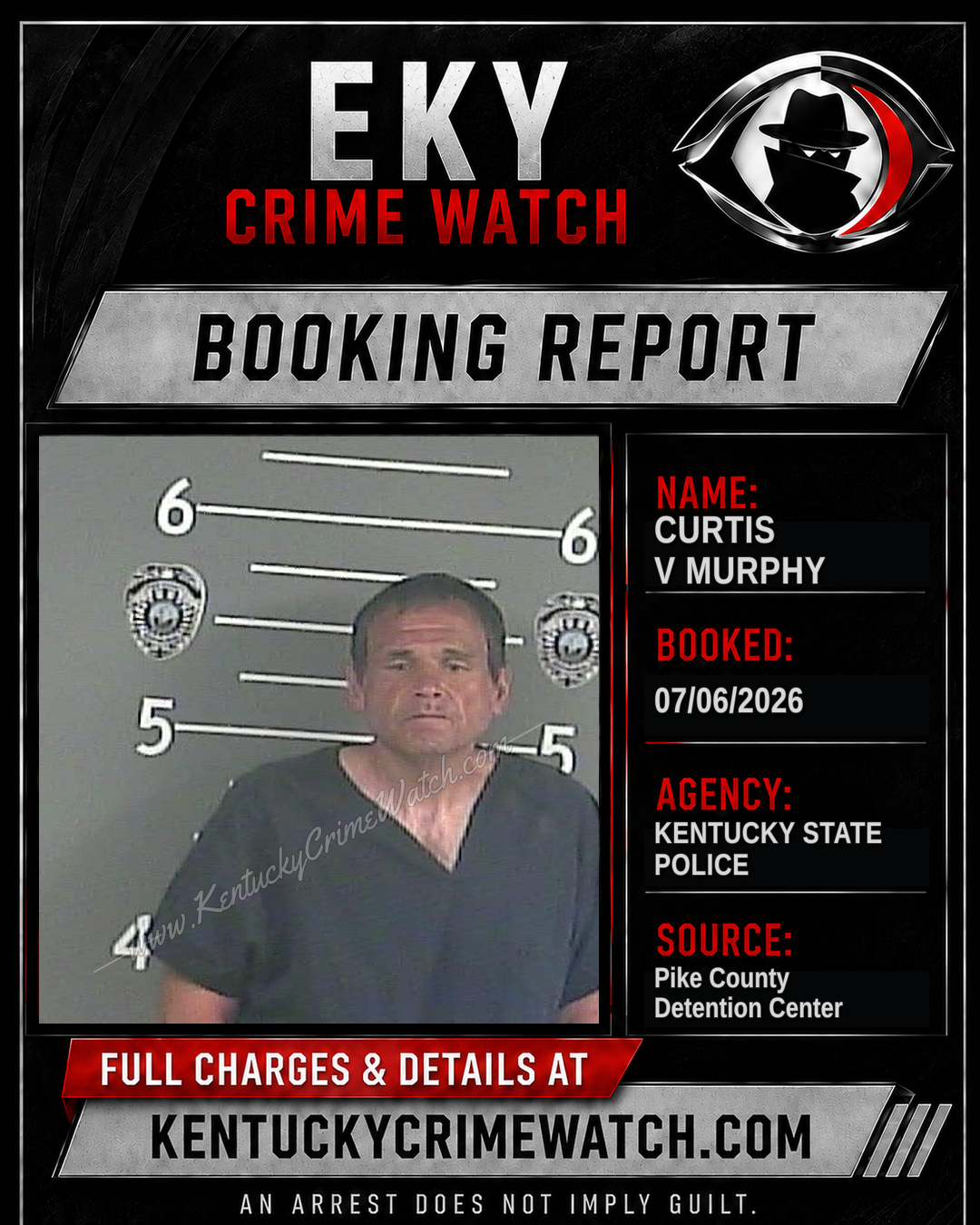 CURTIS V MURPHY booking image